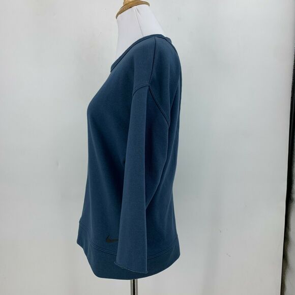 Nike Dri Fit Versa Training Top XS Extra Small Open Back Mid Sleeves Shirt *Read - Picture 3 of 11